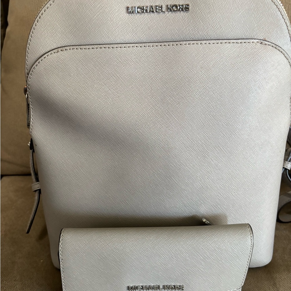 Michael Kors backpack and wallet set